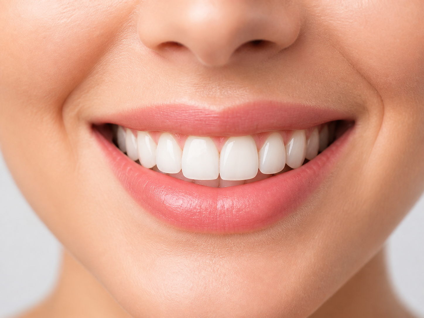 Sourire naturel après des soins esthétiques